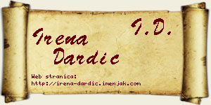 Irena Dardić vizit kartica
